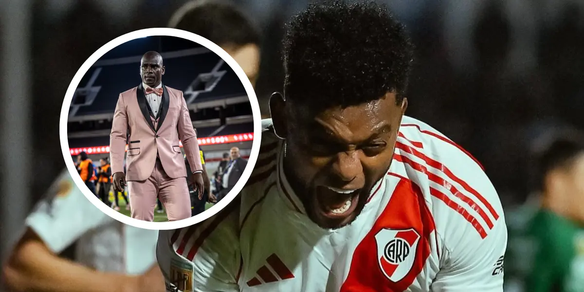 El mensaje de Miguel Borja a Segundo Castillo que no pasó desapercibido Foto: Barcelona SC y River Plate