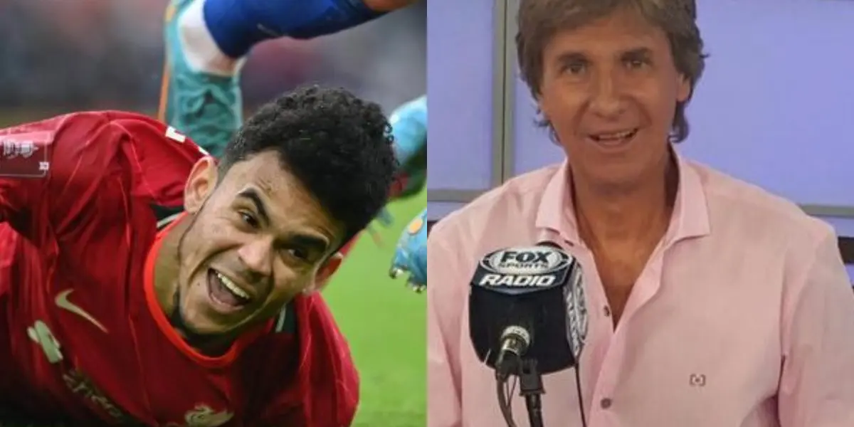 El narrador Bambino Pons elogió el talento de Luis Díaz, pero le recordó al colombiano de que deberá cuidarse en Inglaterra.