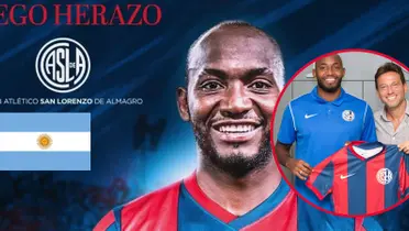 El nuevo apodo de Diego Herazo en Argentina tras ser oficializado en San Lorenzo