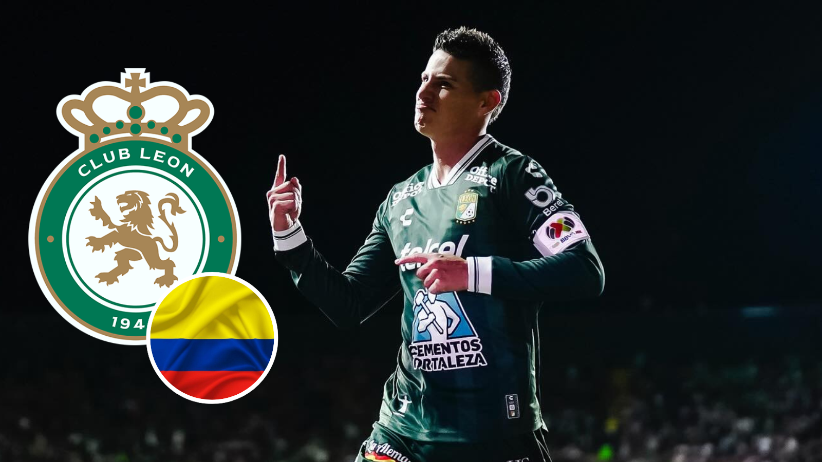 El nuevo compatriota que podría jugar con James Rodrígurz muy pronto, mira los detalles Foto: Club León, Escudoteca y Pexels