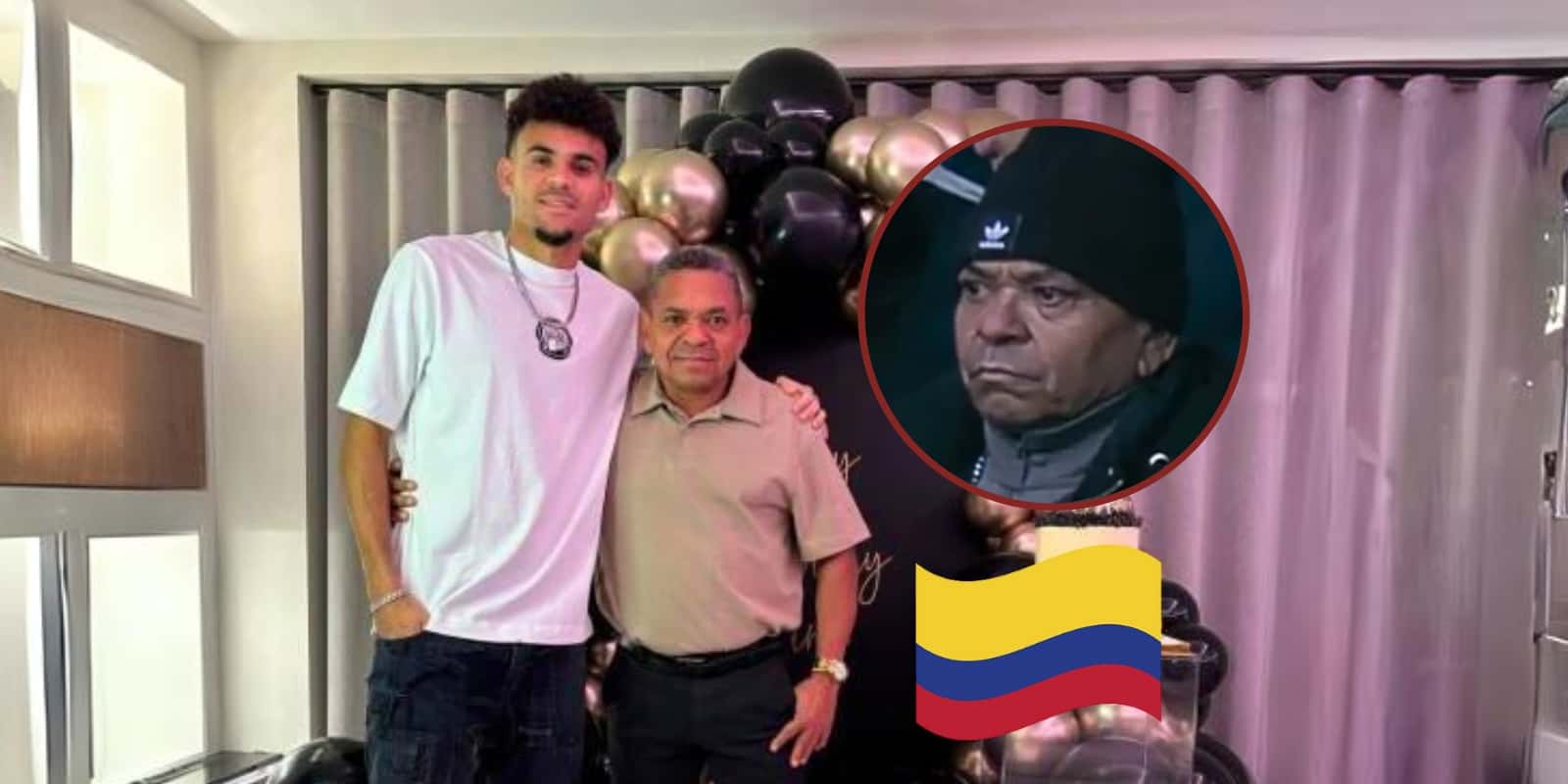 El padre de Luis Díaz mandó un mensaje. Foto tomada de El Universal y Antena 2.