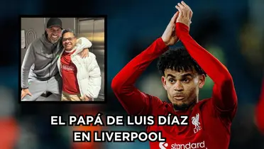 El papá de Luis Díaz es viral en el Liverpool. Foto de Luis Díaz de Liverpool Web Site y Mané Díaz de Noticias RCN.