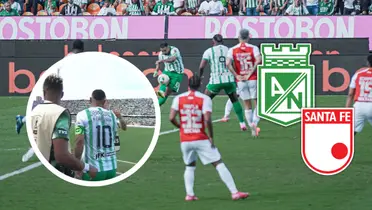 El partido se complicaba y Cardona apareció con un golazo salvador para Nacional. Foto: Nacionaloficial, Escudoteca y captura de Win Sports