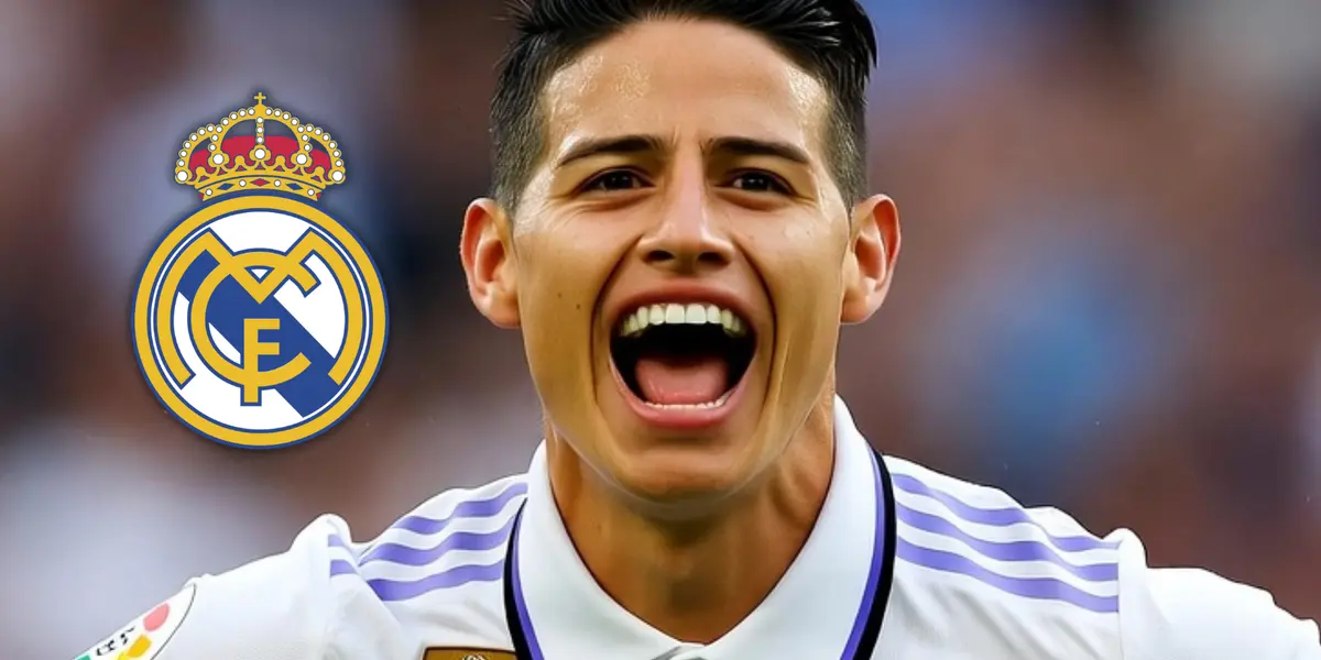 El paso de James Rodríguez en el Real Madrid y el dato que a muchos sorprende Foto: Escudoteca y Chat GPT