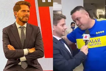 El periodista argentino conoció a un colombiano que está tatuado en varios lugares de su cuerpo con el escudo de Boca Juniors y este cafetero le dijo que siente por ese club que no es de su país.