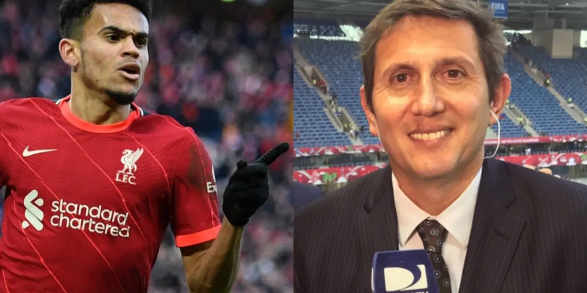 El periodista argentino fue uno de los primeros en comentar el tanto del colombiano.