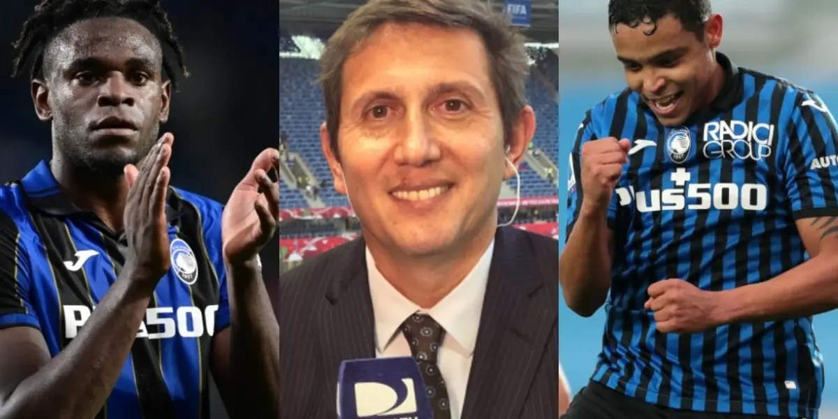 El periodista argentino resaltó la labor de la conexión goleadora de Luis Muriel y Duván Zapata en la Serie A de Italia.