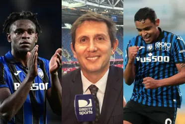 El periodista argentino resaltó la labor de la conexión goleadora de Luis Muriel y Duván Zapata en la Serie A de Italia.