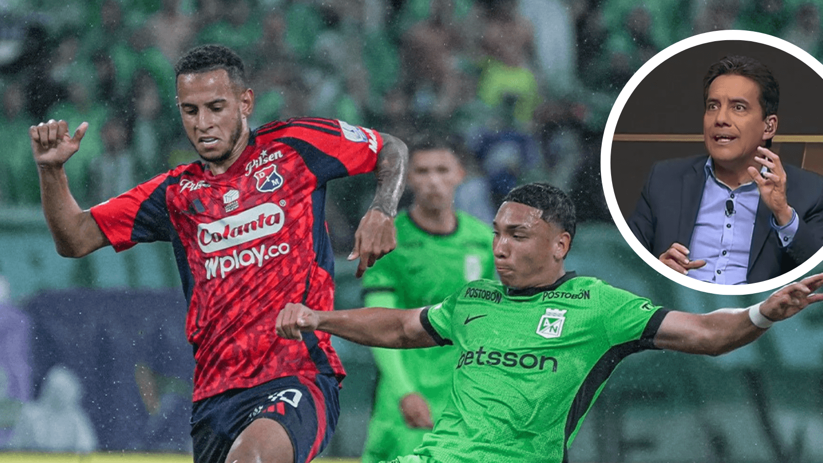 El periodista Carlos Orduz no se guardó nada y dejó en evidencia sus dudas sobre el Nacional de Gandolfi. Foto: Nacionaloficial y Captura de ESPN