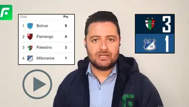 El periodista José Luis Alarcón criticó a Millonarios FC en la Copa Libertadores de América 2024