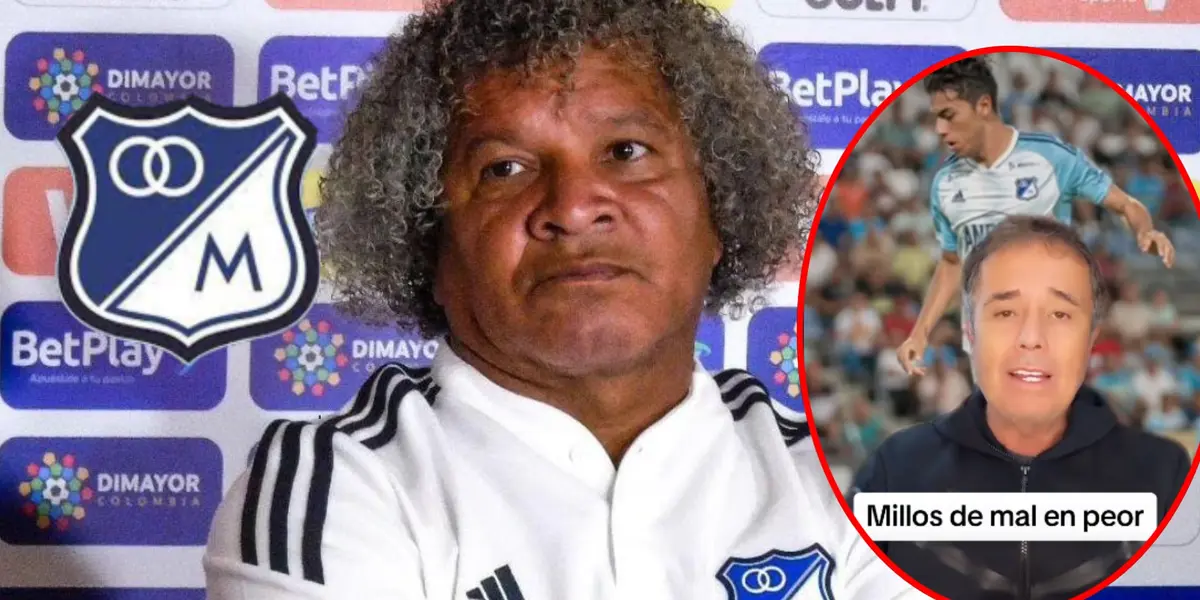 El periodista le cantó la tabla a Alberto Gamero (Foto tomada de redes César Augusto Londoño, Colombia.com)