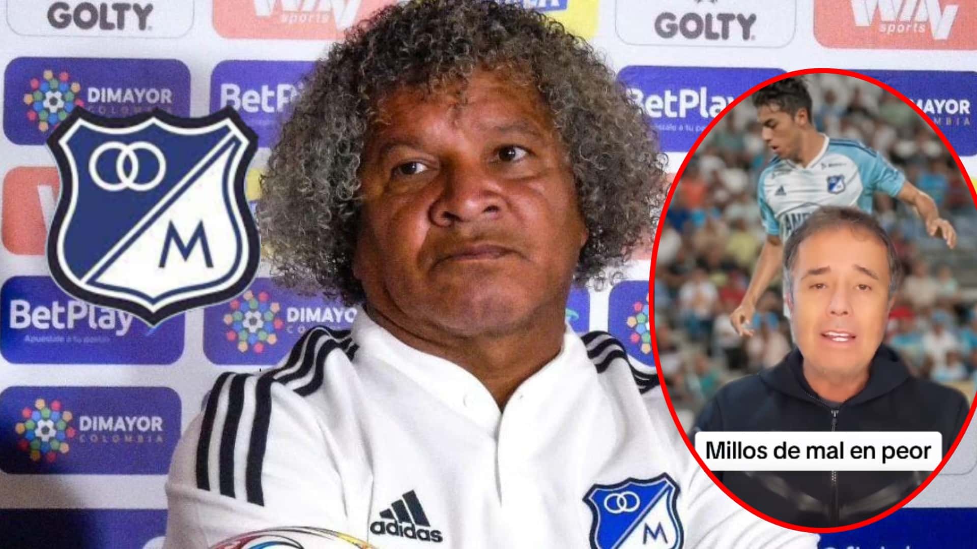 El periodista le cantó la tabla a Alberto Gamero (Foto tomada de redes César Augusto Londoño, Colombia.com)