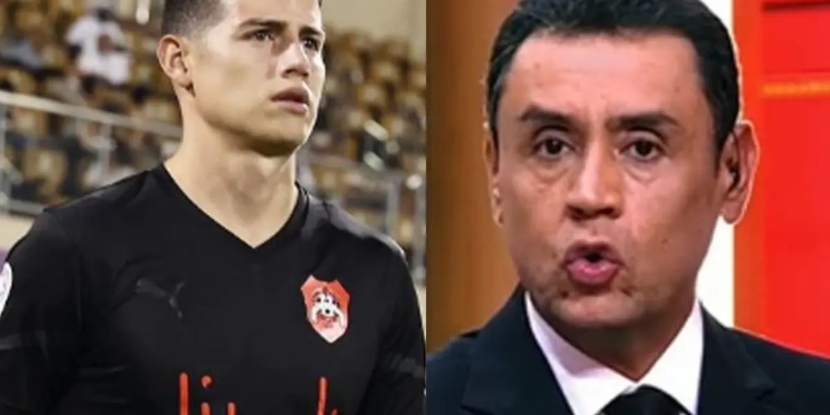 El periodista se refirió sobre James Rodríguez quien no ha definido su futuro en Catar