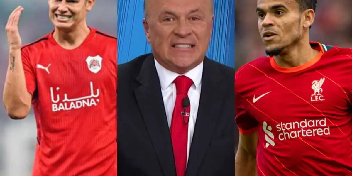 El polémico comunicador le dejó un mensaje a Luis Díaz tras su debut con el Liverpool, salió a relucir una comparación con James Rodríguez.