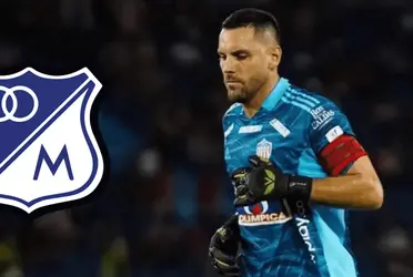 El portero Sebastián Viera, envió un curioso mensaje a los hinchas de Millonarios.