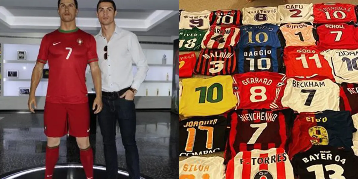 El portugués Cristiano Ronaldo tiene la camiseta de Juan Guillermo Cuadrado en su museo personal de Inglaterra por un motivo.