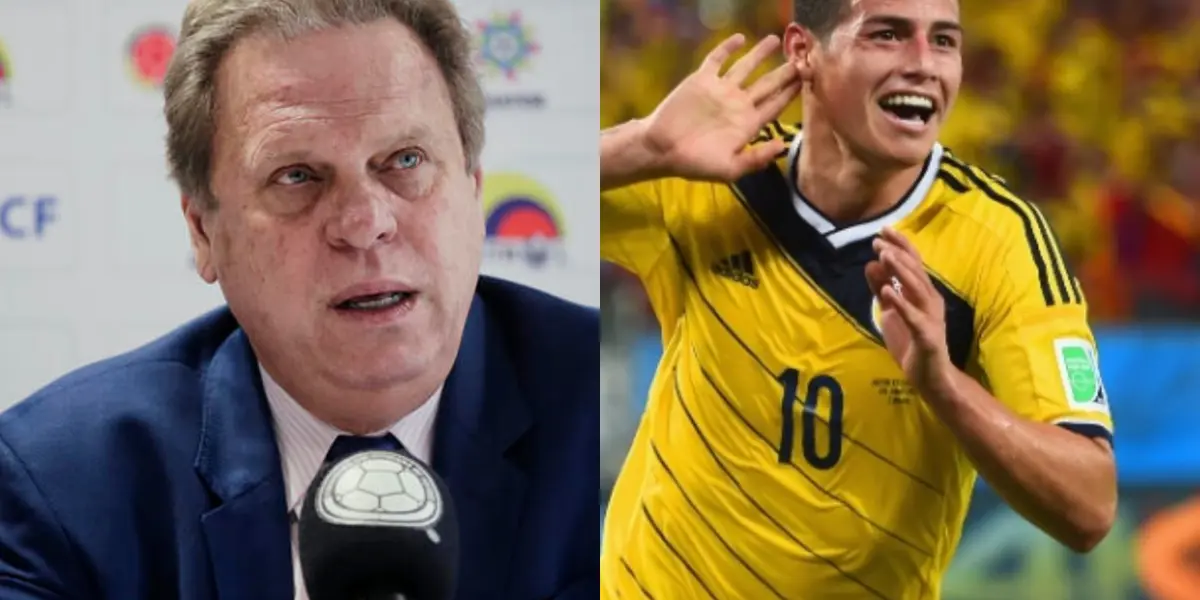 El presidente de la Federación Colombiana de Fútbol (FCF) se atrevió a hablar sobre el caso de James.