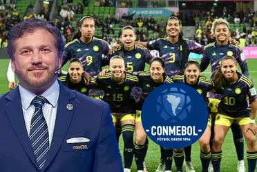 El presidente de la Conmebol tuvo un gran gesto con la selección Colombia Femenina 