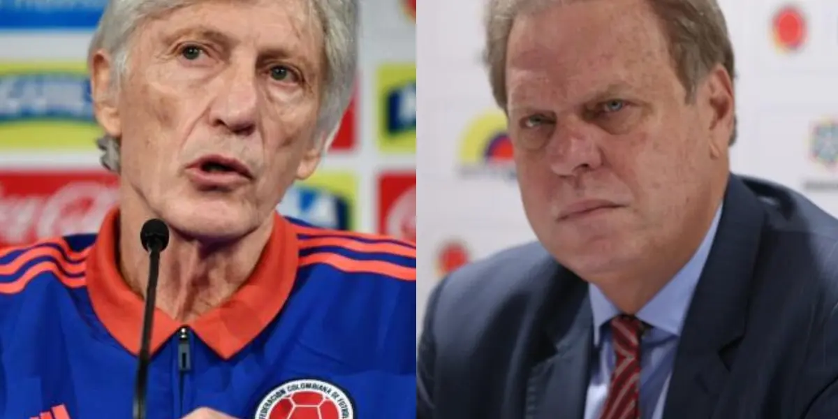 El presidente de la Federación Colombiana de Fútbol reveló el motivo de la salida del entrenador argentino.