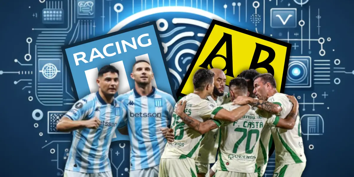 El pronóstico de la IA con Racing y Bucaramanga en la tarde de hoy Foto: Racing Club, Atlético Bucaramanga, Pexels y Escudoteca