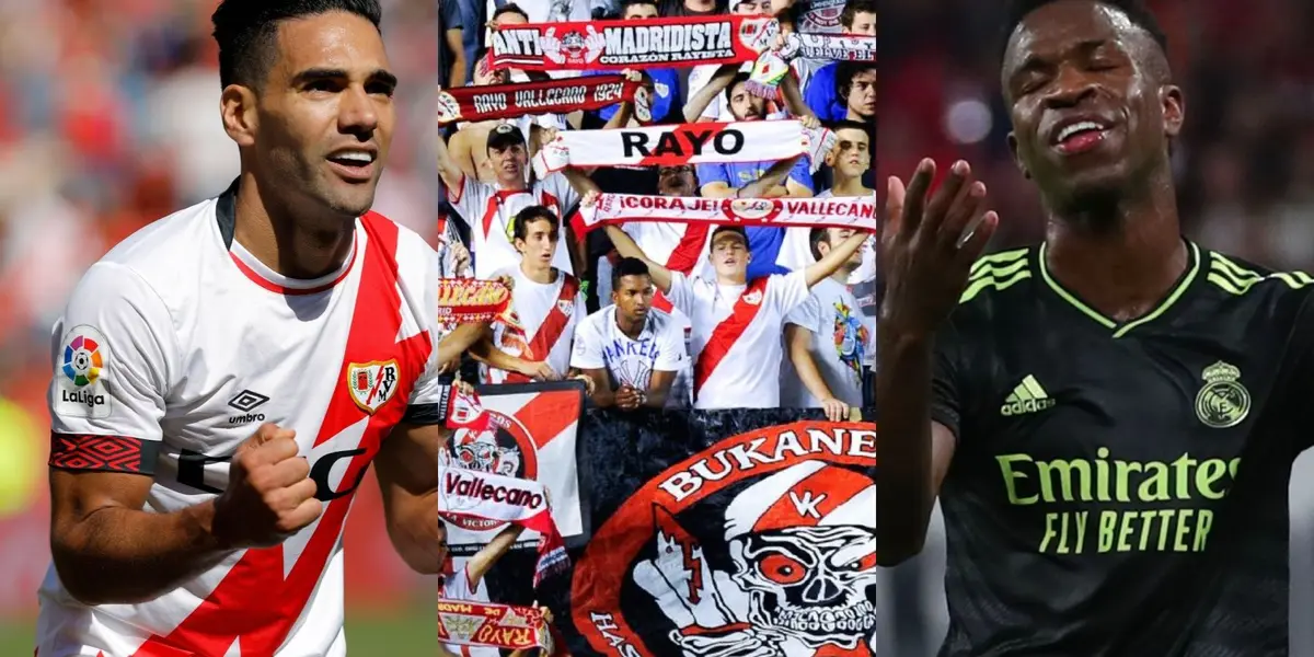 El Rayo Vallecano le ganó al Real Madrid y Radamel Falcao recibió una ovación de parte de los hinchas de su club cuando entró a jugar.