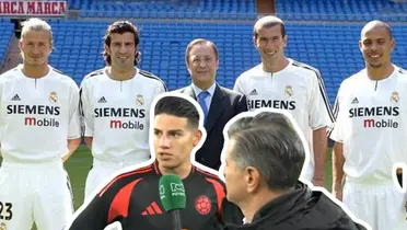   El Real Madrid de España y James Rodríguez. Foto tomada La Galerna y FCF. 
