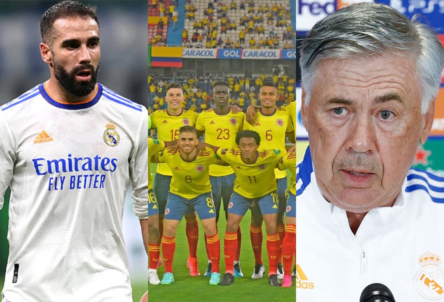 El Real Madrid perdió contra el Manchester City y quedó en evidencia que Carlo Ancelotti tiene un hueco en defensa que lo podría suplir con un jugador colombiano.