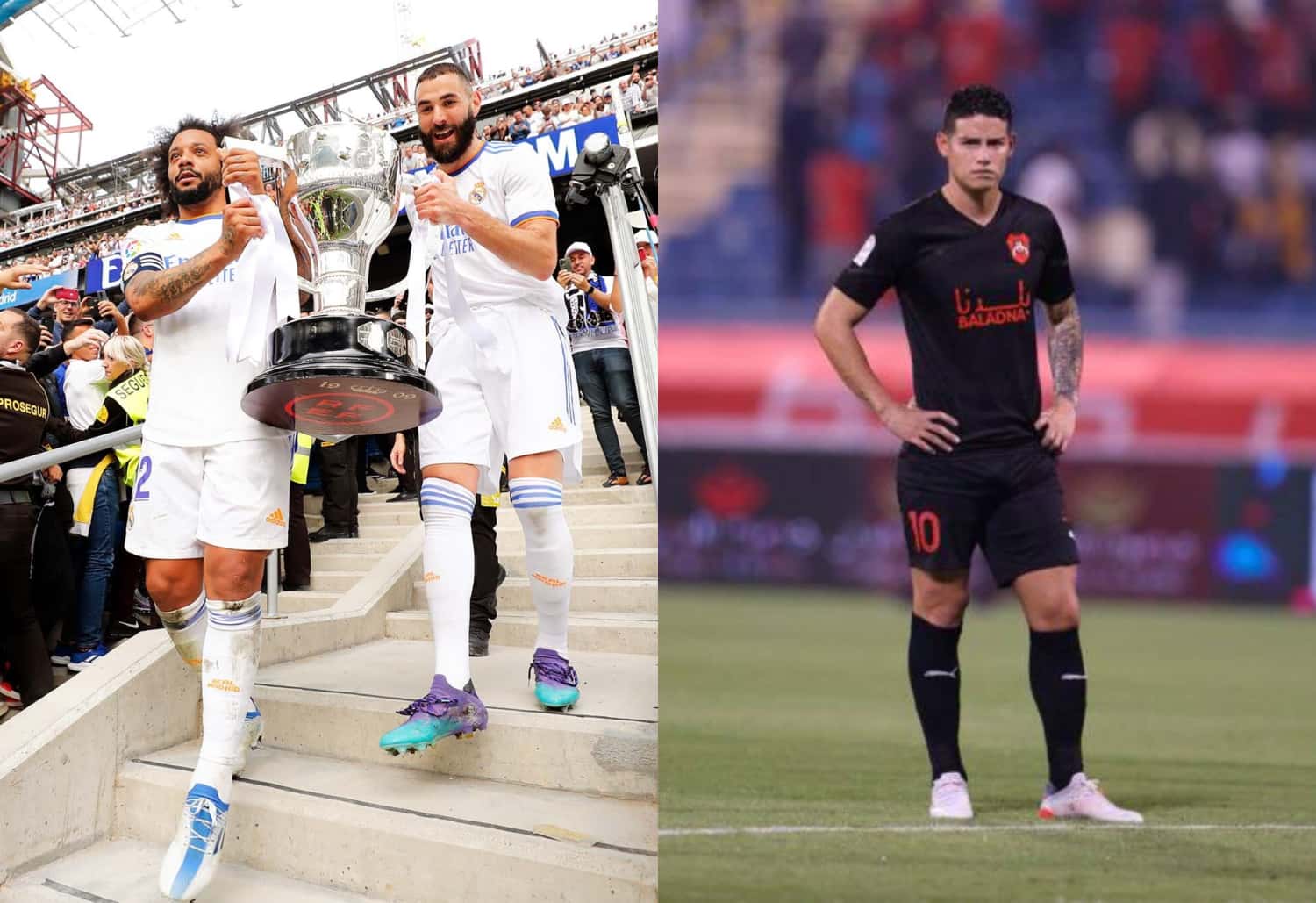 El Real Madrid se coronó campeón en España y su ex jugador colombiano no pasa por un buen momento.
