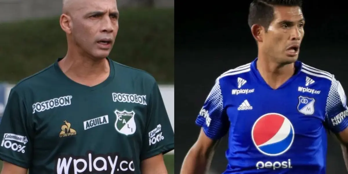 El referente del cuadro embajador tuvo un gran gesto con el entrenador del Deportivo Cali