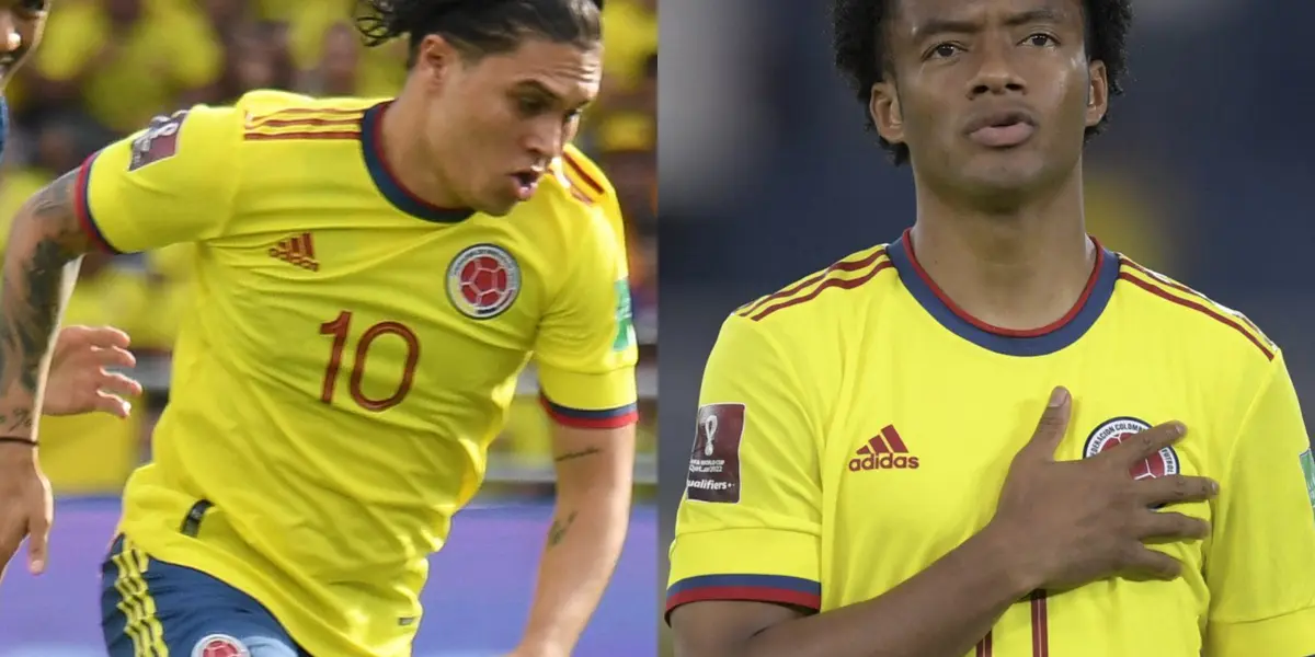 El regreso de Cuadrado a la titular ha generado mucha expectativa por el caso de Juan Fernando Quintero, eso supone que este último podría perder la titularidad.