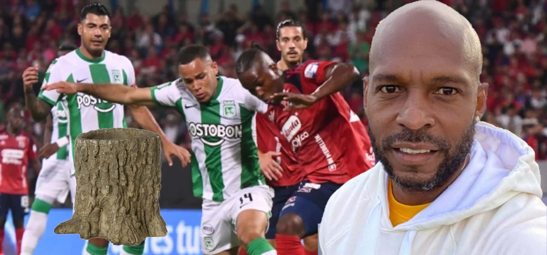 El sablazo de Tressor Moreno para Atlético Nacional y Medellín por ser troncos (Foto tomada de Win Sports y Facebook)