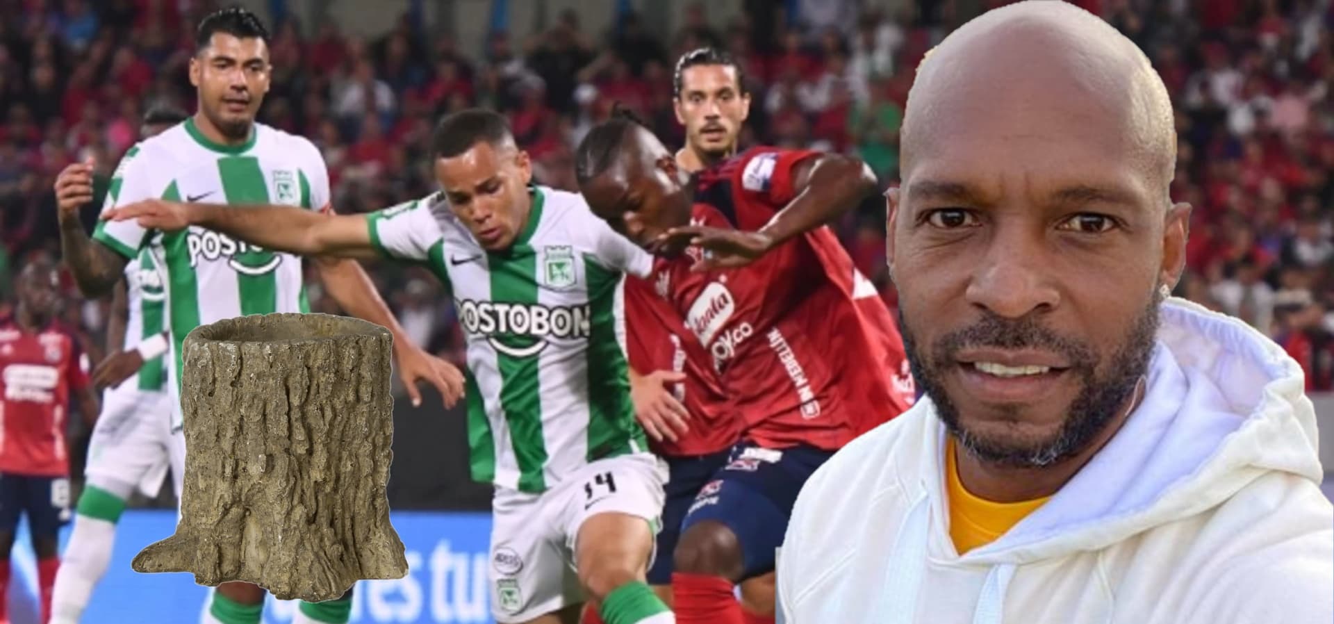El sablazo de Tressor Moreno para Atlético Nacional y Medellín por ser troncos (Foto tomada de Win Sports y Facebook)