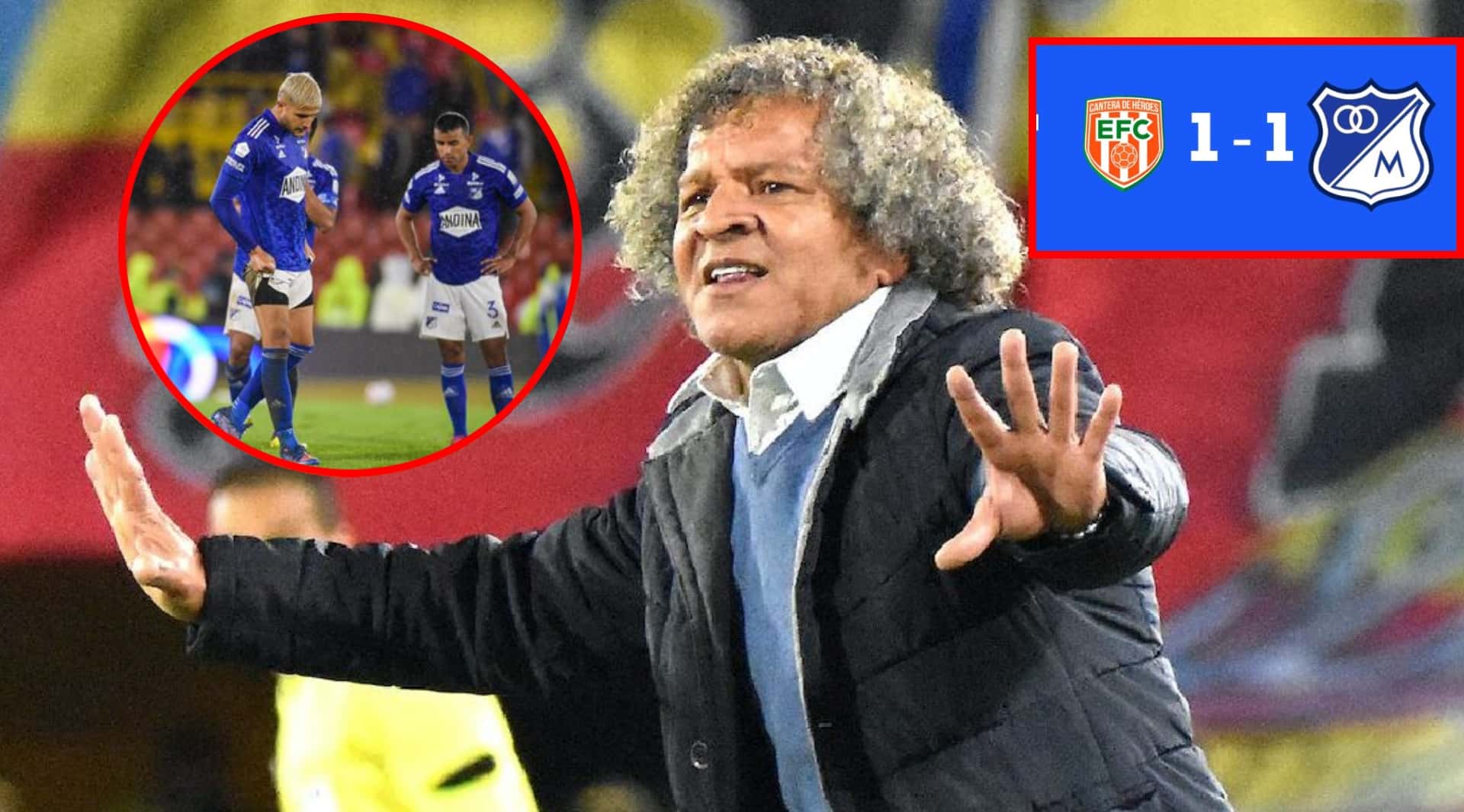 El técnico se respondió contundentemente ante las críticas (Fotos: RCN, Azul Total y HSB)