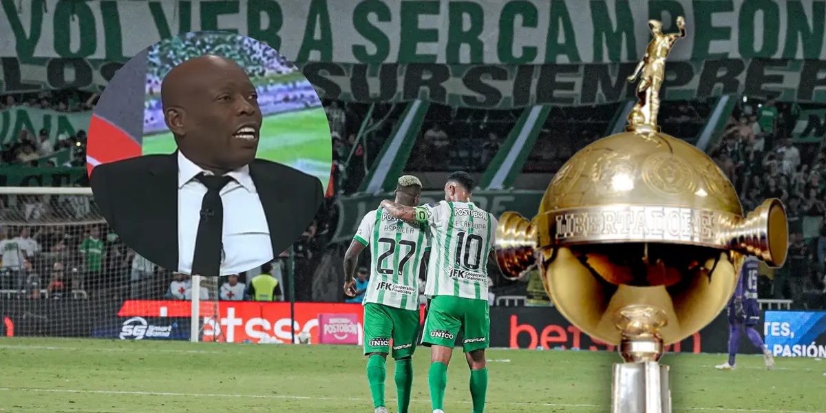 El Tino Asprilla dejó un claro mensaje a Atlético Nacional en la previa de la Libertadores Foto: Nacionaloficial, ESPN, Conmebol