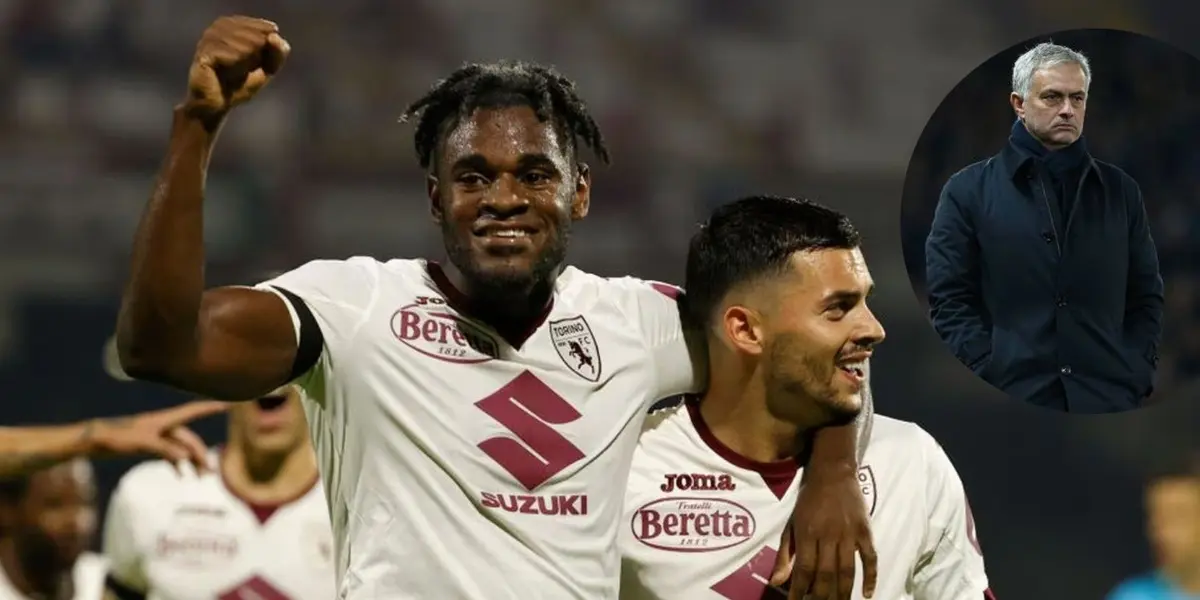 El toro Duván Zapata anotó el gol agónico del empate 1-1 de Torino ante la Roma en Italia
