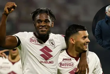 El toro Duván Zapata anotó el gol agónico del empate 1-1 de Torino ante la Roma en Italia