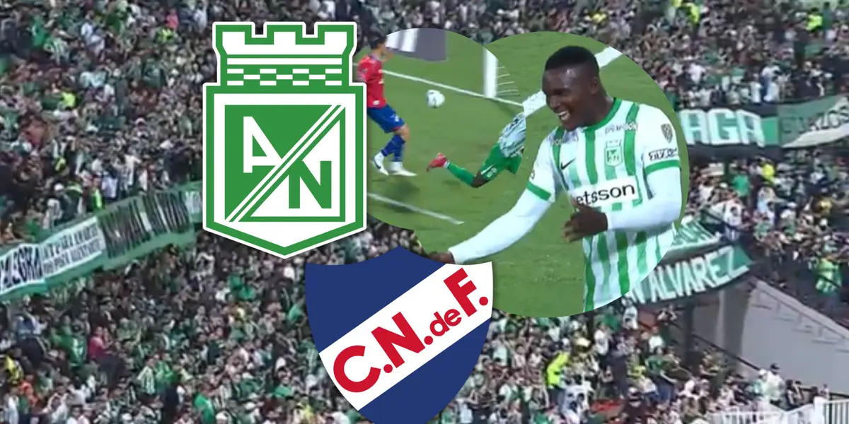 El tremendo gol de Kevin Viveros para desatar la locura en el Atanasio Foto: Captura de ESPN y Escudoteca