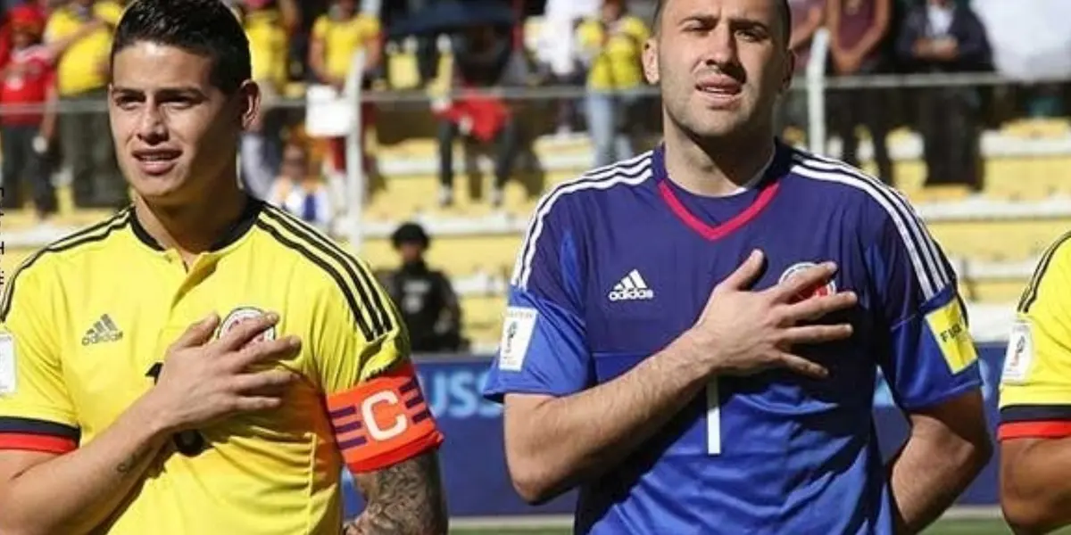 El volante habló sobre el arquero de Napoli donde es figura y también en la Selección Colombia.