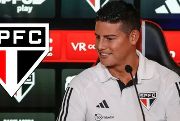 El volante James Rodríguez, sigue demostrando su cariño a todos los aficionados del São Paulo.