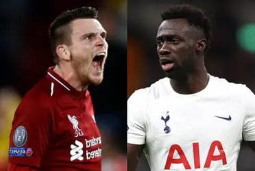 El zaguero colombiano estuvo en la titular del Tottenham, no cometió errores contra el rival y tuvo un duro choque contra Andrew Robertson en una falta peligrosa a uno de sus compañeros.