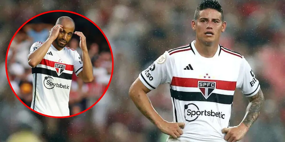 Eliminado Sao Paulo y Lucas Moura reveló cómo arrugó  James Rodríguez en Brasil