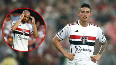 Eliminado Sao Paulo y Lucas Moura reveló cómo arrugó  James Rodríguez en Brasil