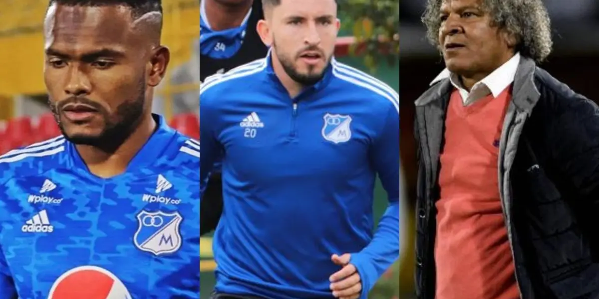 Elvis Perlaza e Israel Alba tiemblan en Millonarios por un crack que busca Alberto Gamero