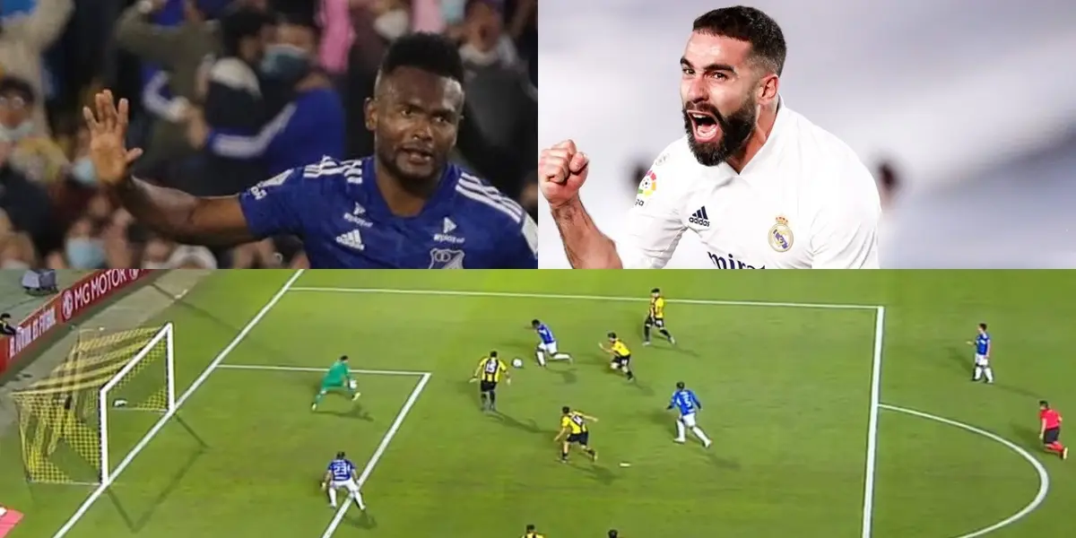 Elvis Perlaza marcó un golazo con Millonarios FC por la Fase de Grupos de la Copa Sudamericana 2023.