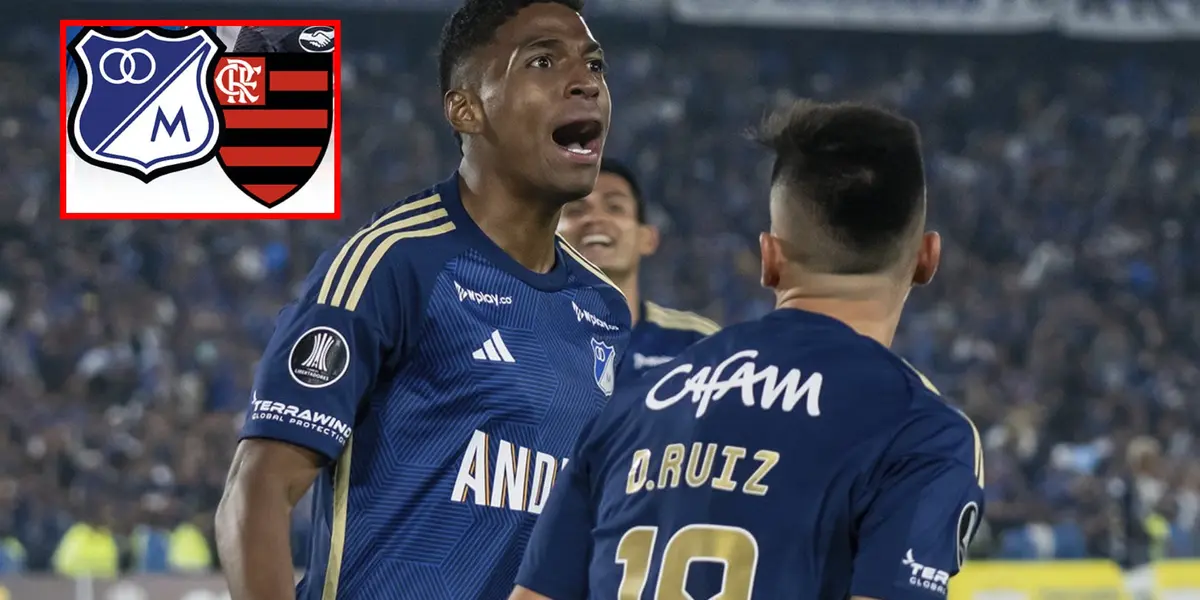 Emerson Rivaldo volvió a ser crack y lo hizo ante Flamengo en Libertadores (Fotos: redes Millonarios,Marca)