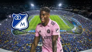 Emerson Rodríguez a nada llegar a Millonarios. FOTO: Infobae