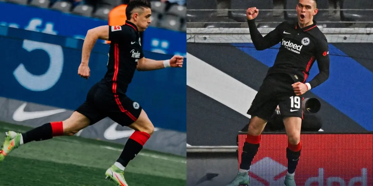 En Alemania se reportó con un gol el colombiano Rafael Santos Borré y los medios han reseñado el hecho.