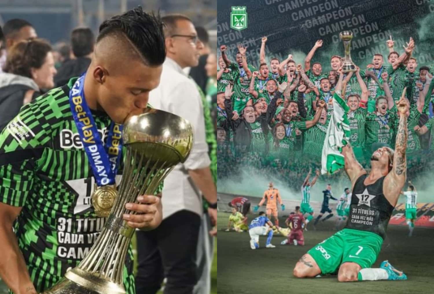 En Atlético Nacional le mostraron a los hinchas las joyas que les dejó el mes de junio al cuadro “Verdolaga”.