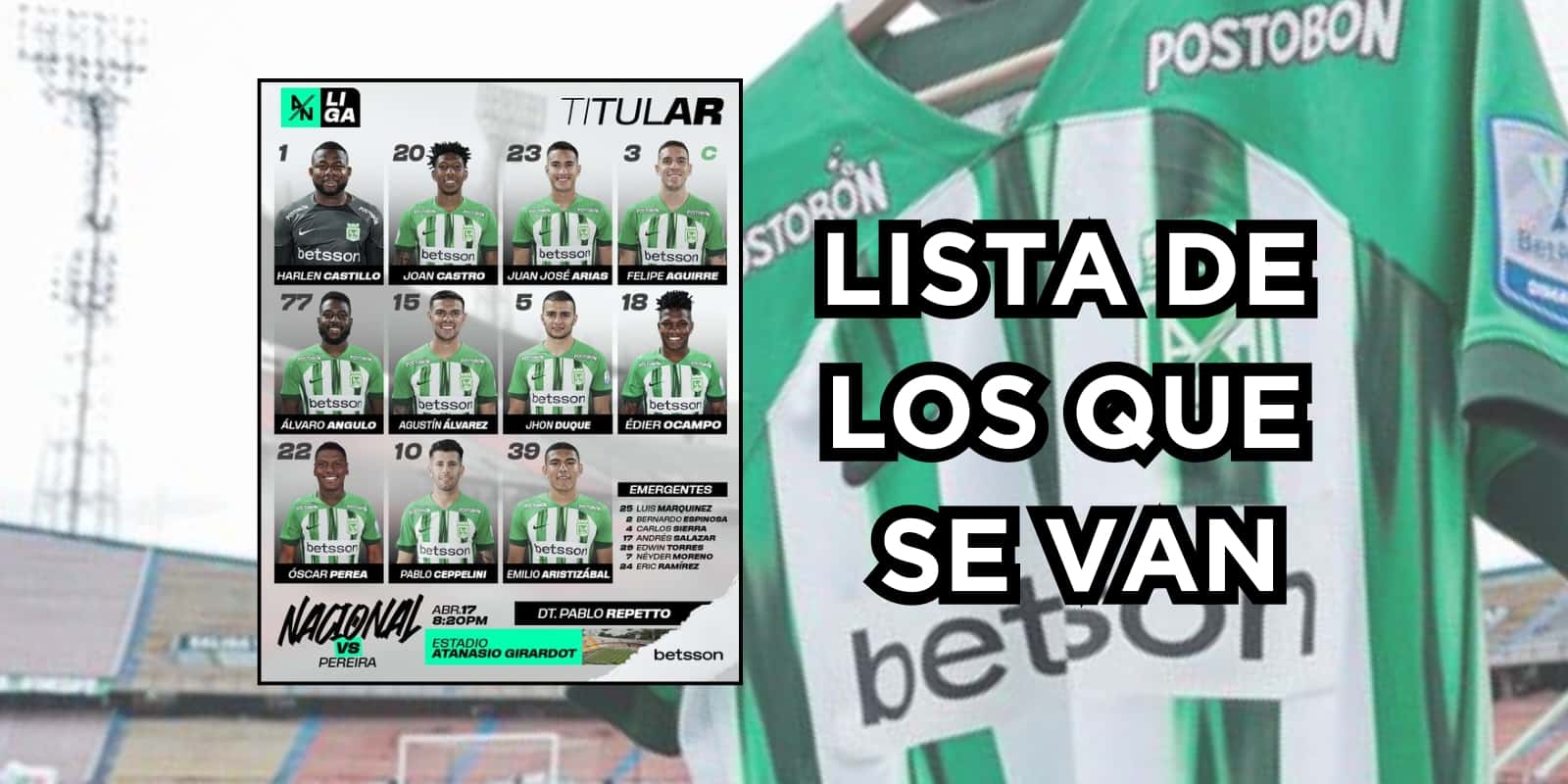 En Atlético Nacional saldrían varios jugadores
