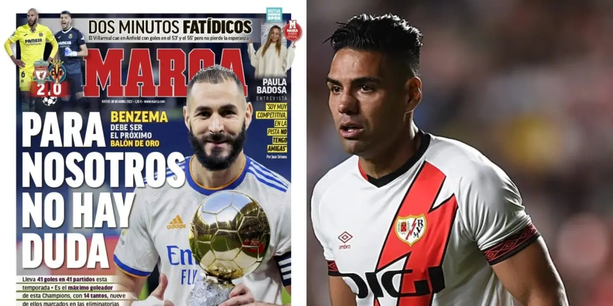 En el Diario Marca dieron detalles de la situación de Radamel Falcao en el Rayo Vallecano